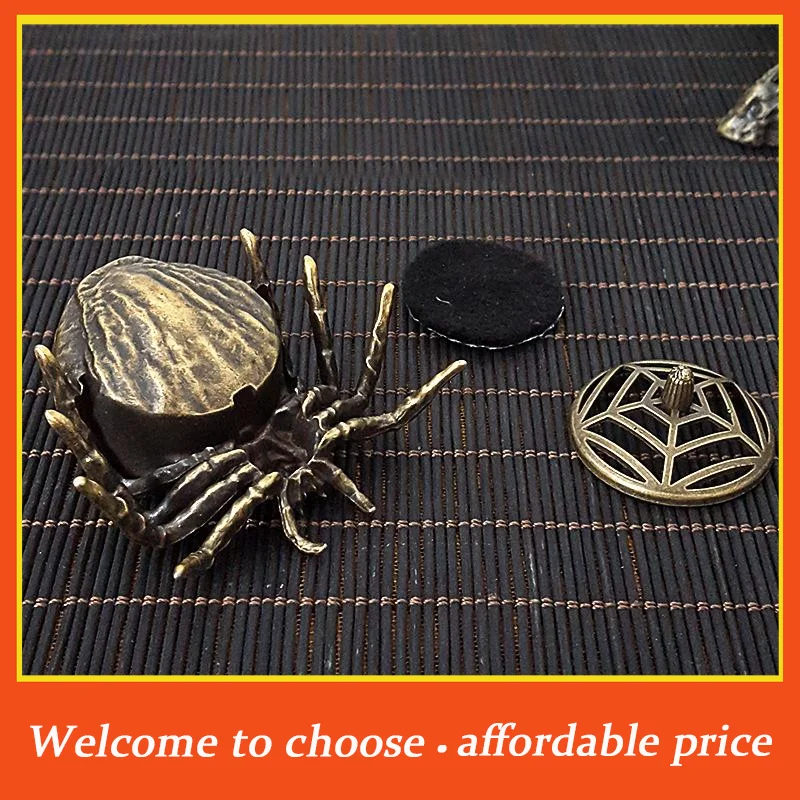 #Spider Incense Cone Holder Mini Asian  Small Animal Burner For Home Office Meditation Gift