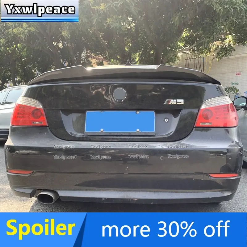 

For BMW 5 Series E60 M5 Spoiler 2004-2009 High Quality ABS Primer Color Rear Trunk Lip Spoiler Car Rear Wing Decoration