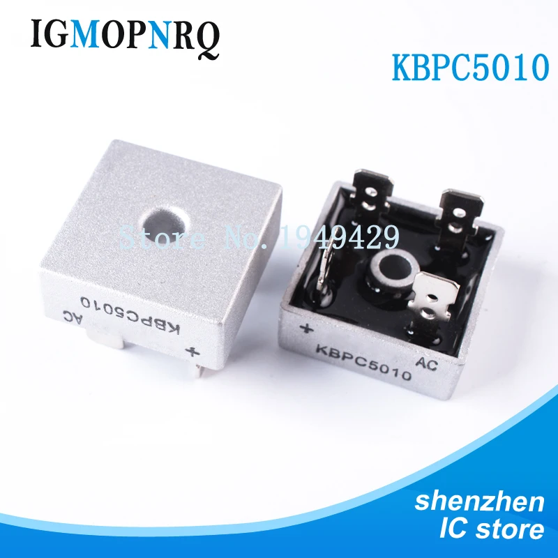 2PCS KBPC5010 1000V 50A Bridge rectifier 1000V - 50A DIP new   fast delivery