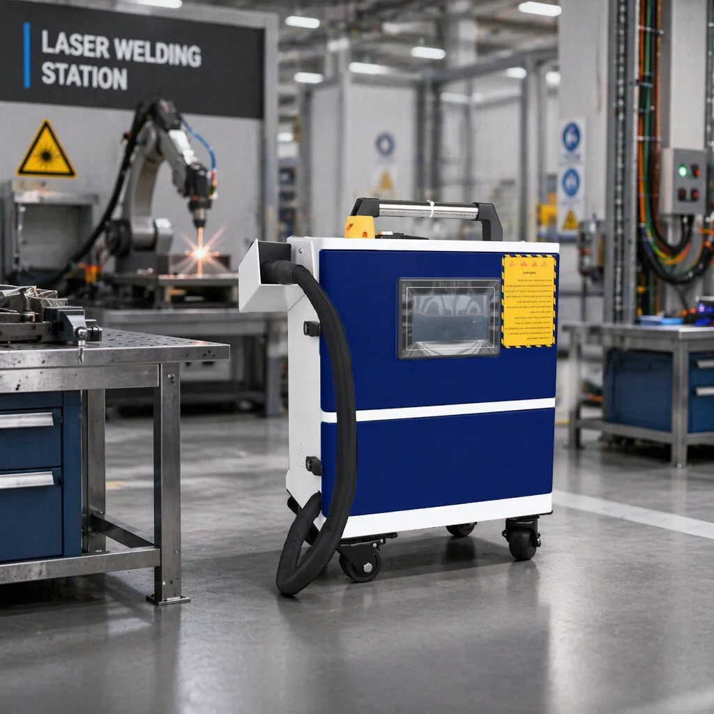 Trolley Case Style Pulse Laser Cleaning Machine Eco-friendly Dry Cleaning Device Without Damage