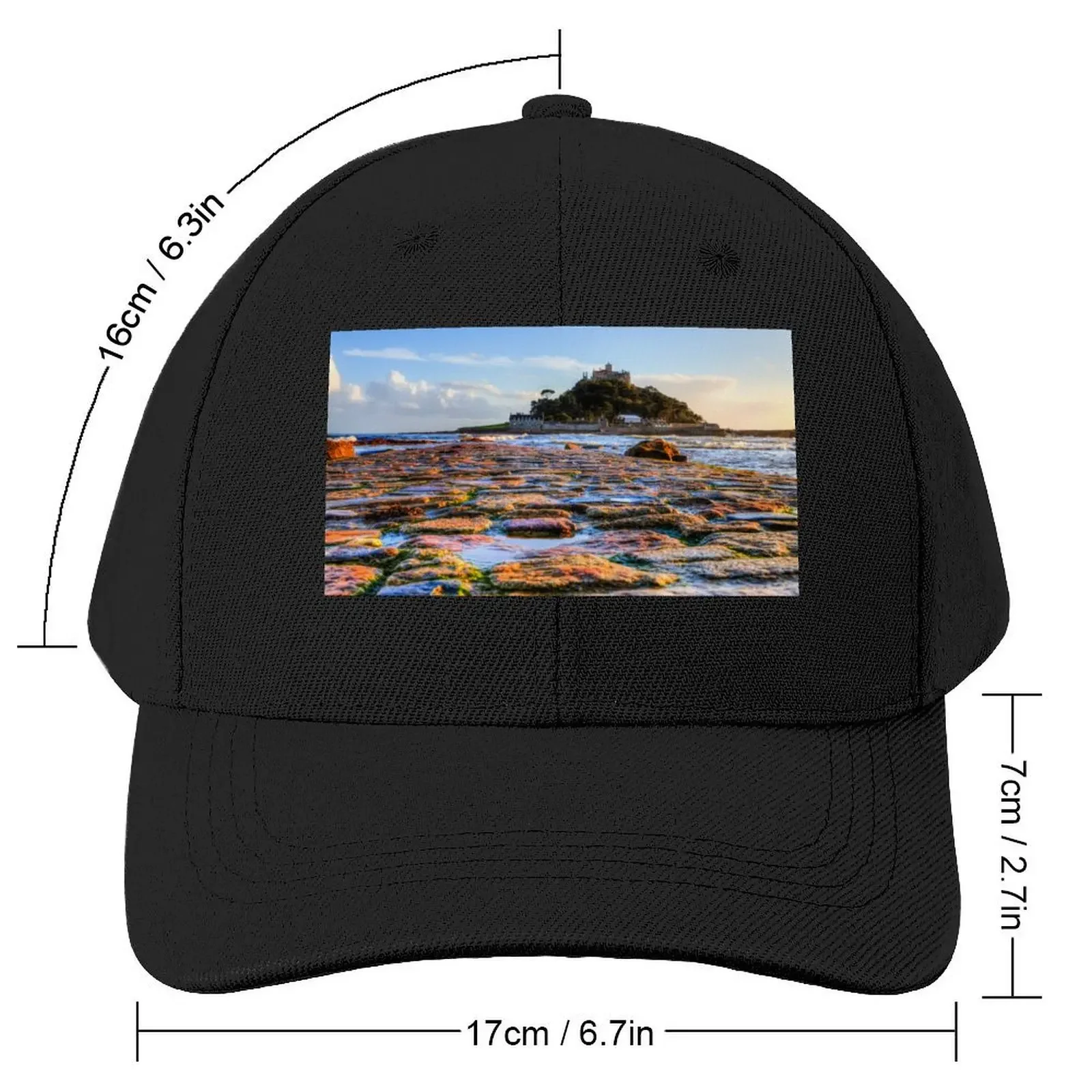 St Michael's Mount And Causeway, Marazion, Cornwall Baseball Cap tea Hat funny hat For Women 2025 Men's