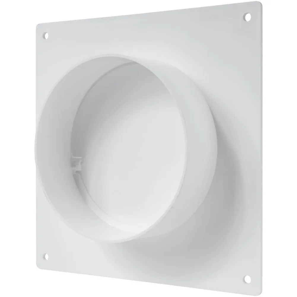 Robust ABS Plastic Louvered Duct Flange for 100mm 150mm Round Ventilation Ducts Suitable for Indoor Outdoor Use