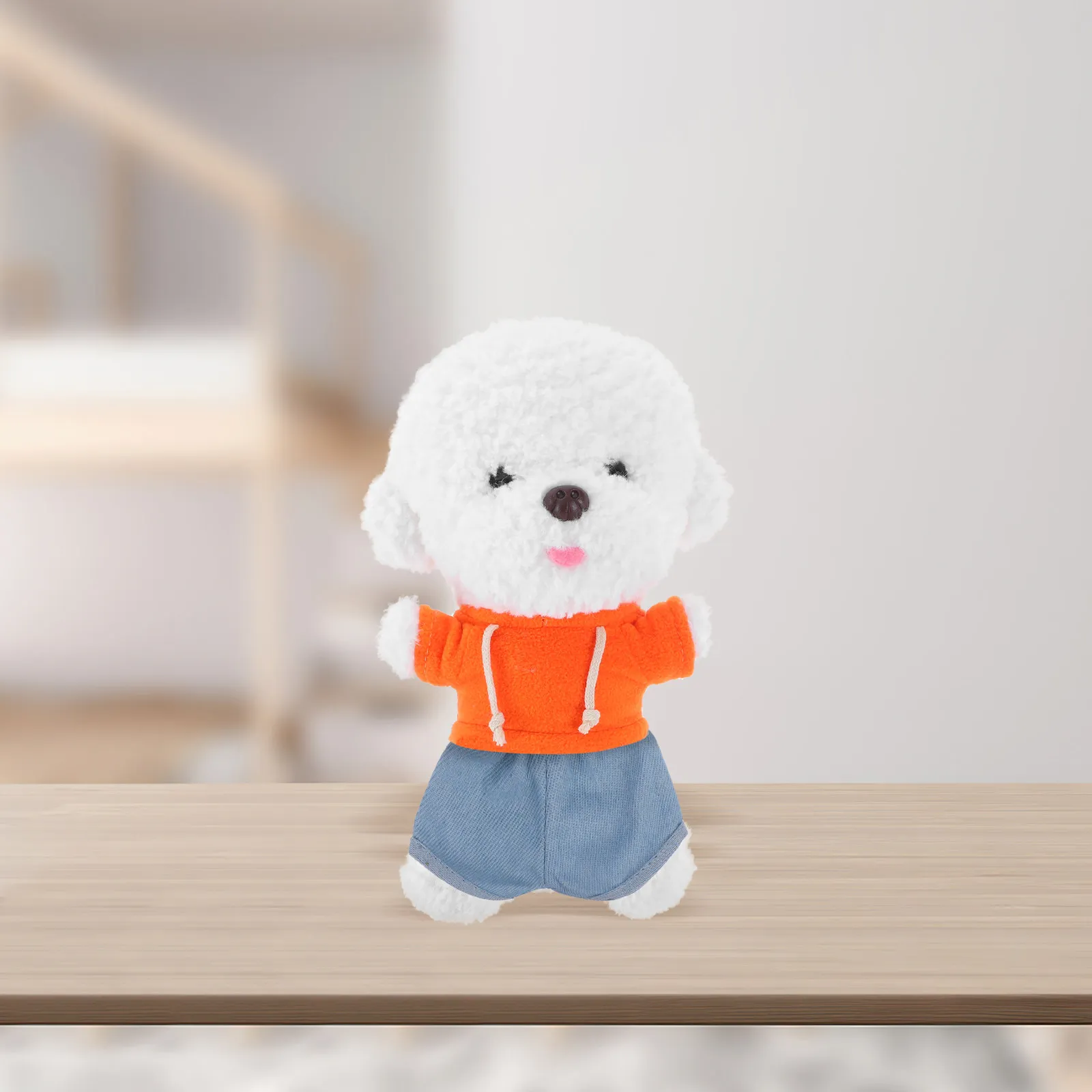 1Set Stylish Sweatshirt and Jeans Outfit Designed for 20Cm Stuffed Bear Comfortable Easy-Clean Casual Animal Clothing Set Lovely