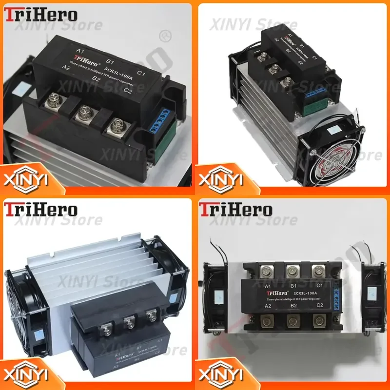 for 3 Phase 380V SCR Power Regulator Controller 100A Voltage Regulator for SSR Solid State Relay 0-10V 4-20mA