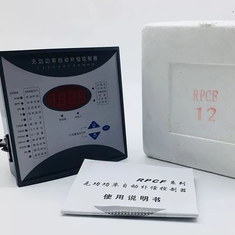 138x138 Panel Power Factor Adjuster 12 16 Stage Static Capacitor Control Unit For AC220V AC380V Grid Reactive Load Optimization