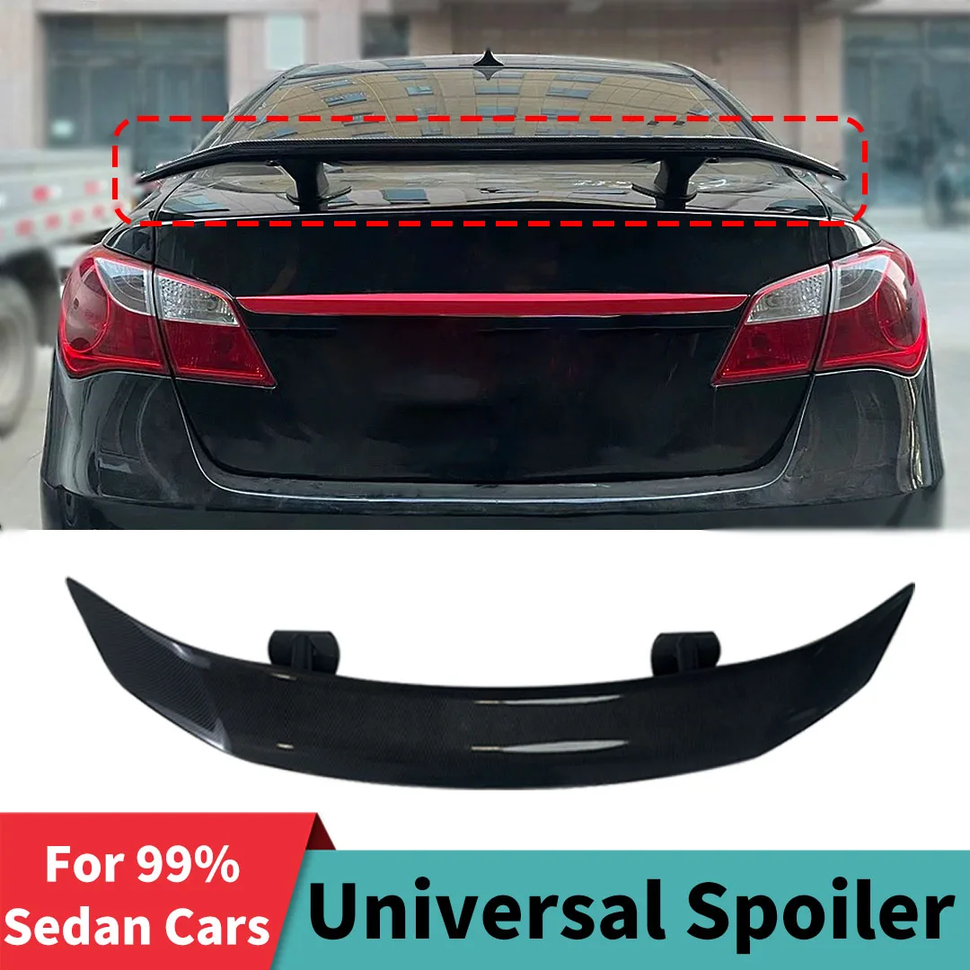 GT Style Universal Spoiler For 99% Sedan Cars like BMW Toyota Honda Civic Rear Wing Body Kit Air Deflector Tuning Airfoil Trim