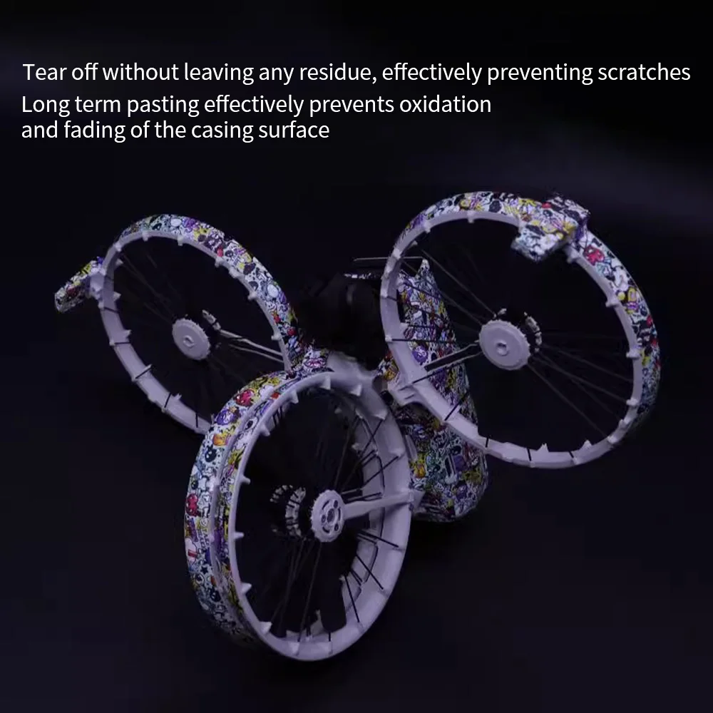 Adequado para dji flip multi-cor padrão legal adesivo película protetora tudo incluído multi-cor padrão legal drone acessórios