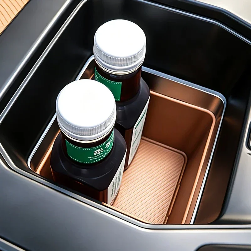 For Land Rover Defender 90 110 130 L663 2020-2026 Center Console Armrest Refrigerator Silicone Mat Tray Liner Interior Accessory