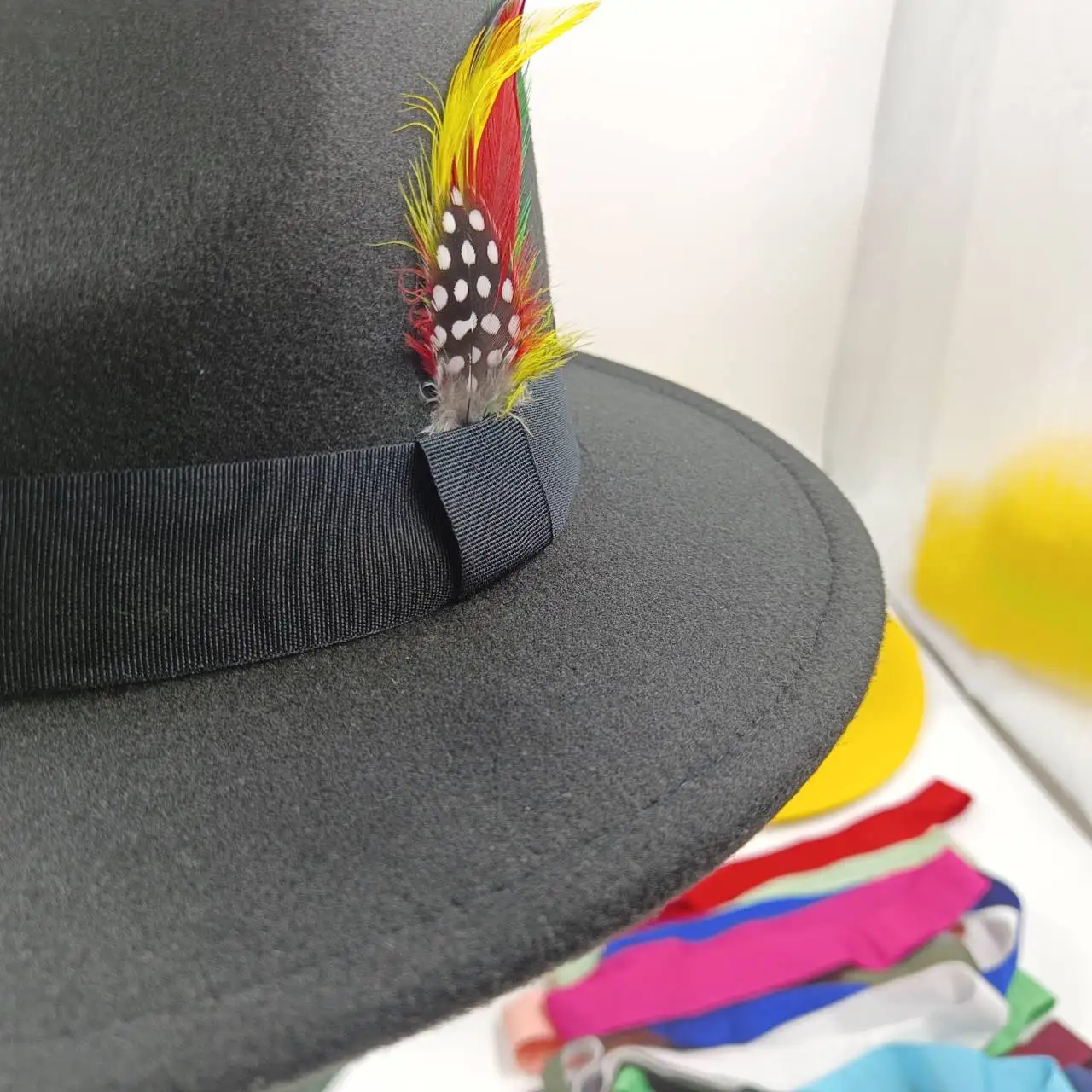 Hat Accessories Fedora Various Candy Colors Fashion Accessories Monochrome Block Accessories Jazz Hat Fedora кепкамужскня