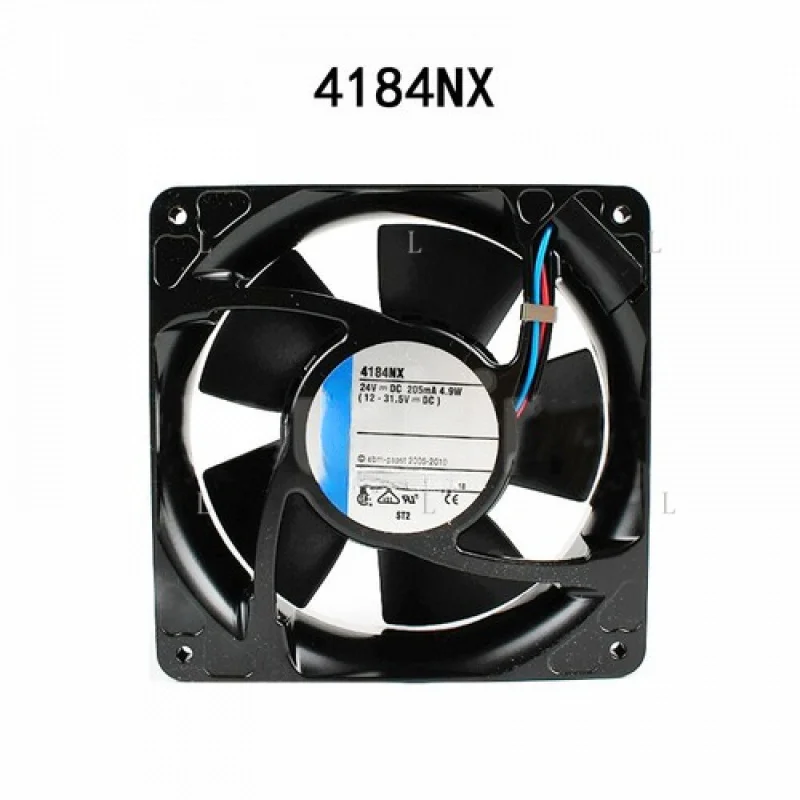 

L for Ebmpaps Durable radiator 4184NX 120*120*38MM 205mA 24VDC high air volume fan
