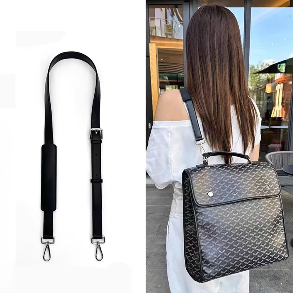 

Leather Shoulder Bag Strap Adjustable Replacement Belt for GOYARD Saint Lager Blackpack Handle Decompression Handbag Strap