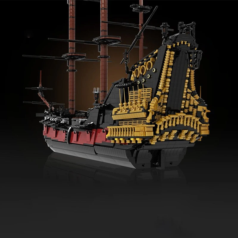 MOC Nautical Series Queen Anne's Revenge Medieval Pirate ShipLa Concorde De Nantes Building Blocks Toys Bricks Adult Gift4749pcs