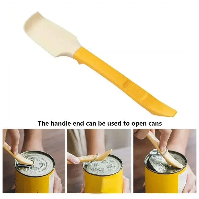 Multifunctional Stirring Scraper Heat Resistant Non Stick Kitchen Tool Cream Jar Long Handle Silicone Spatula for Kitchen