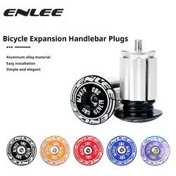 ENLEE Bicycle Handlebar Plug Aluminum Alloy Handle Bar End Cap For Mountain Road Bike Folding Expansion Plug Cycling