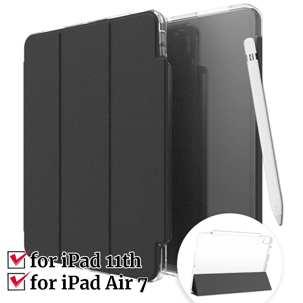 

Magnetic Tablet Case for IPad 11 (11 Inch) Tablet Case Cover Auto Wake Stand with Hidden Pencil Slot for IPad Air 7 11/13inch