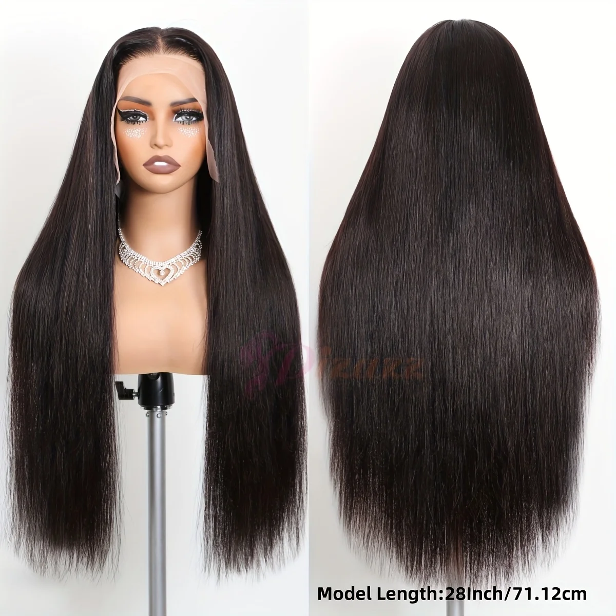 100% شعر الإنسان العظام مستقيم 13x6 HD الدانتيل الباروكات الأمامية 5x5 غلويليس 42 بوصة 13x4 الدانتيل شعر مستعار أمامي إغلاق أسود ملابس برازيلية