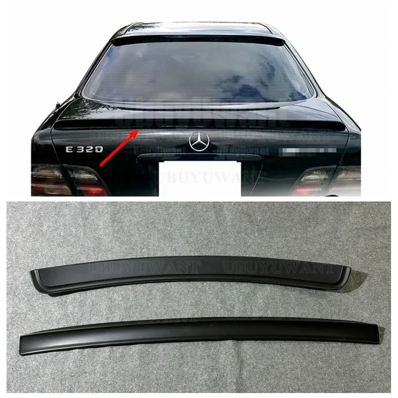 For W210 E320 E430 E55 E200 E260 E63 1995 - 2002 Carbon Fiber Material Car Rear Tail Wing Color Roof  And Trunk Spoiler