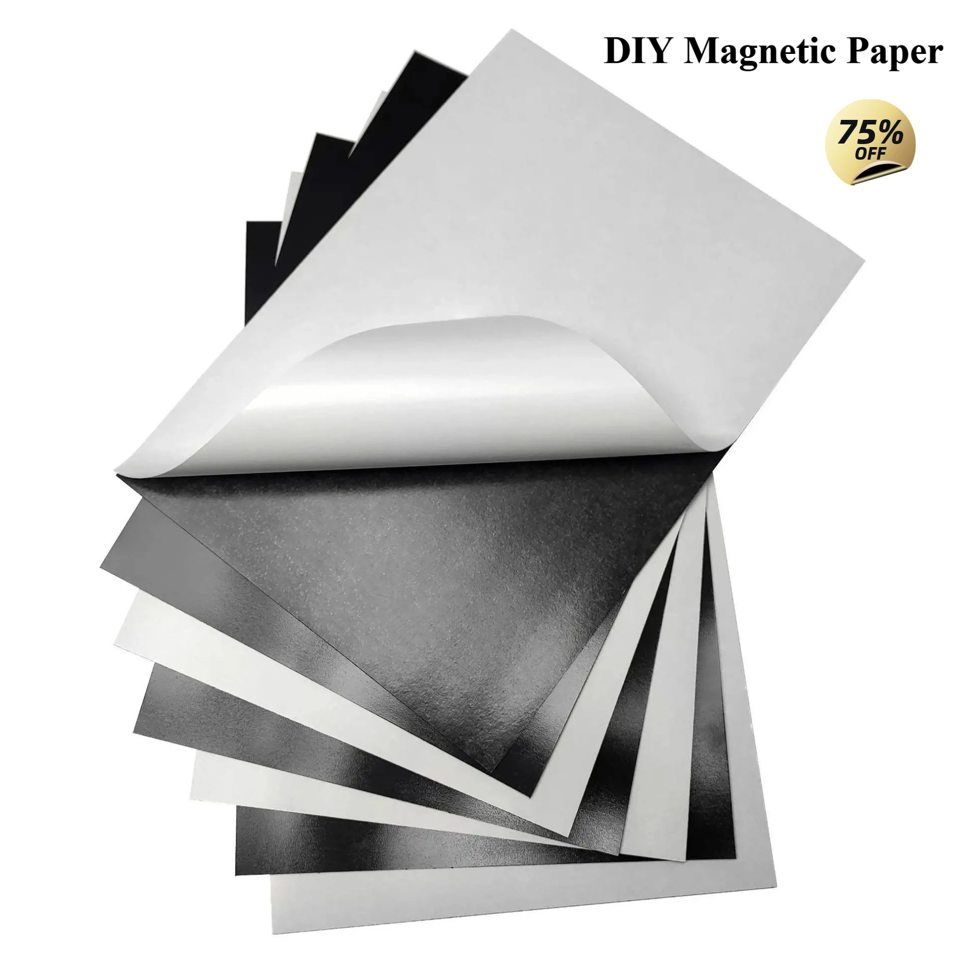 Adhesive Backed Flexible Magnetic Sheets for Handicraft Making, Photo Magnets, Refrigerator & Kitchen Interior Decoration