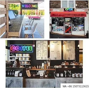 Ultradun LED-raamreclamescherm - Programmeerbaar elektronisch bord voor winkelcentrumboxen