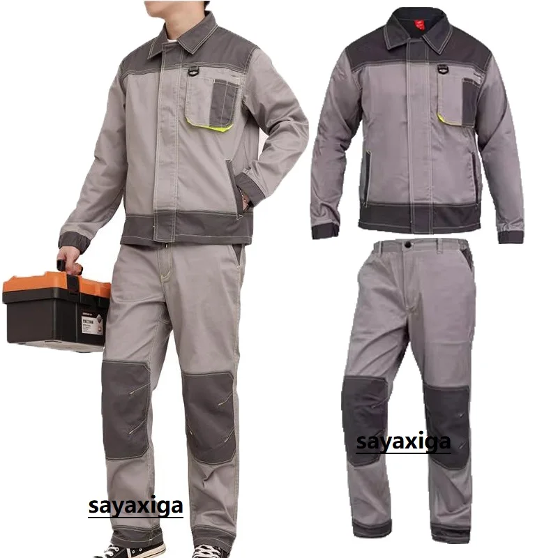 Anti-static Labor Protection Working Suit Resistance Factory Workshop Gas Station Laboratory Men Work Clothing Workshop Uniform