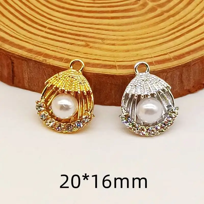 30pcs Korean version jewelry accessories shell pearl conch pendant necklace earrings bracelet pendant handmade diy material