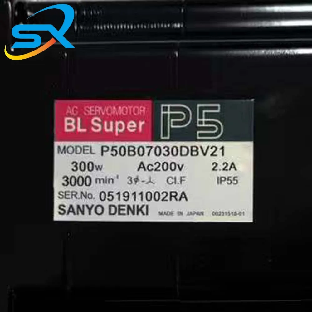 P50B07030DBV21 Sanyo AC Servo Motor  300w Motor Running In Good Condtion  Provide factory inspection video Negotiated sale