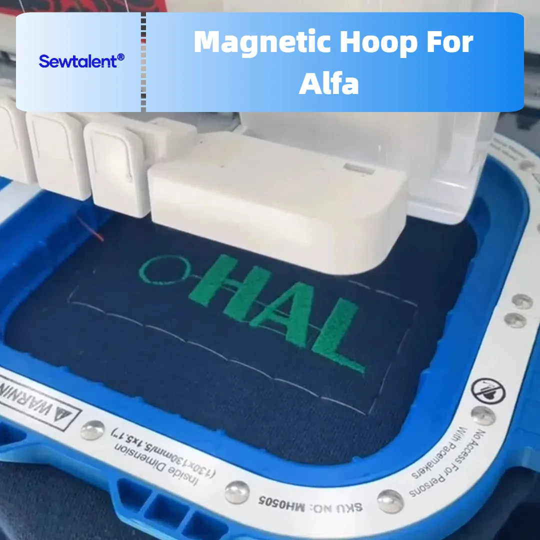 ALFA AX12 AX15 1200 1500 Magnetic Embroidery Hoop For Industrial Machine 12needle 15needle sewing machine Mighty Hoop Sewtalent