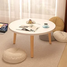 

Small table, bedroom, floor, bay window, small wooden table, round table, solid wooden table legs