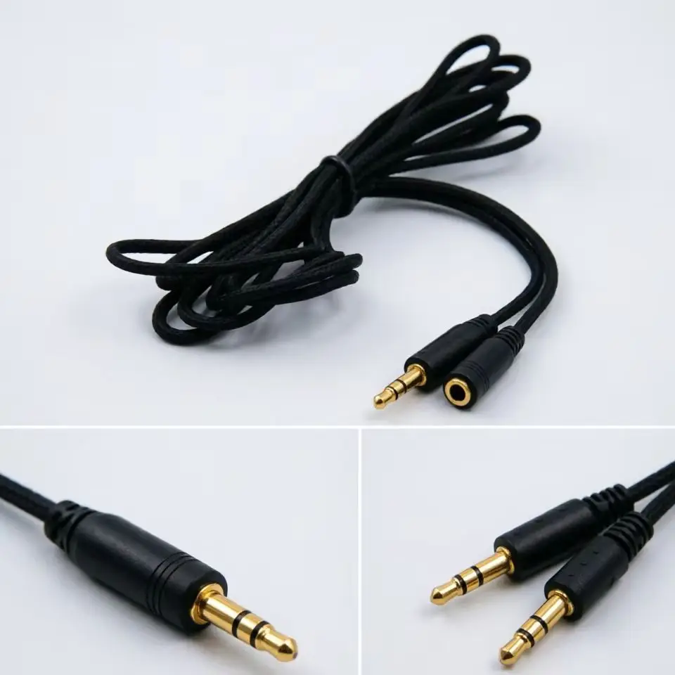 Headphone Extension Cable 3.5mm Jack Male to Female 3.5mm AUX Cable Audio Stereo Extender Cord Earphone Speaker 5m/3m/1.5m