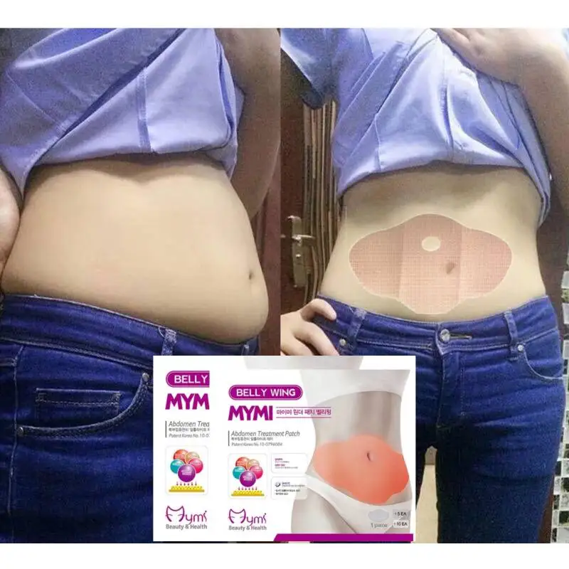 Korea MYMI Wonder Patch Women Belly Wing Abdomen Slimming Artifact Tummy Slimming Sticker Weight Loss Flat Tummy Products Health