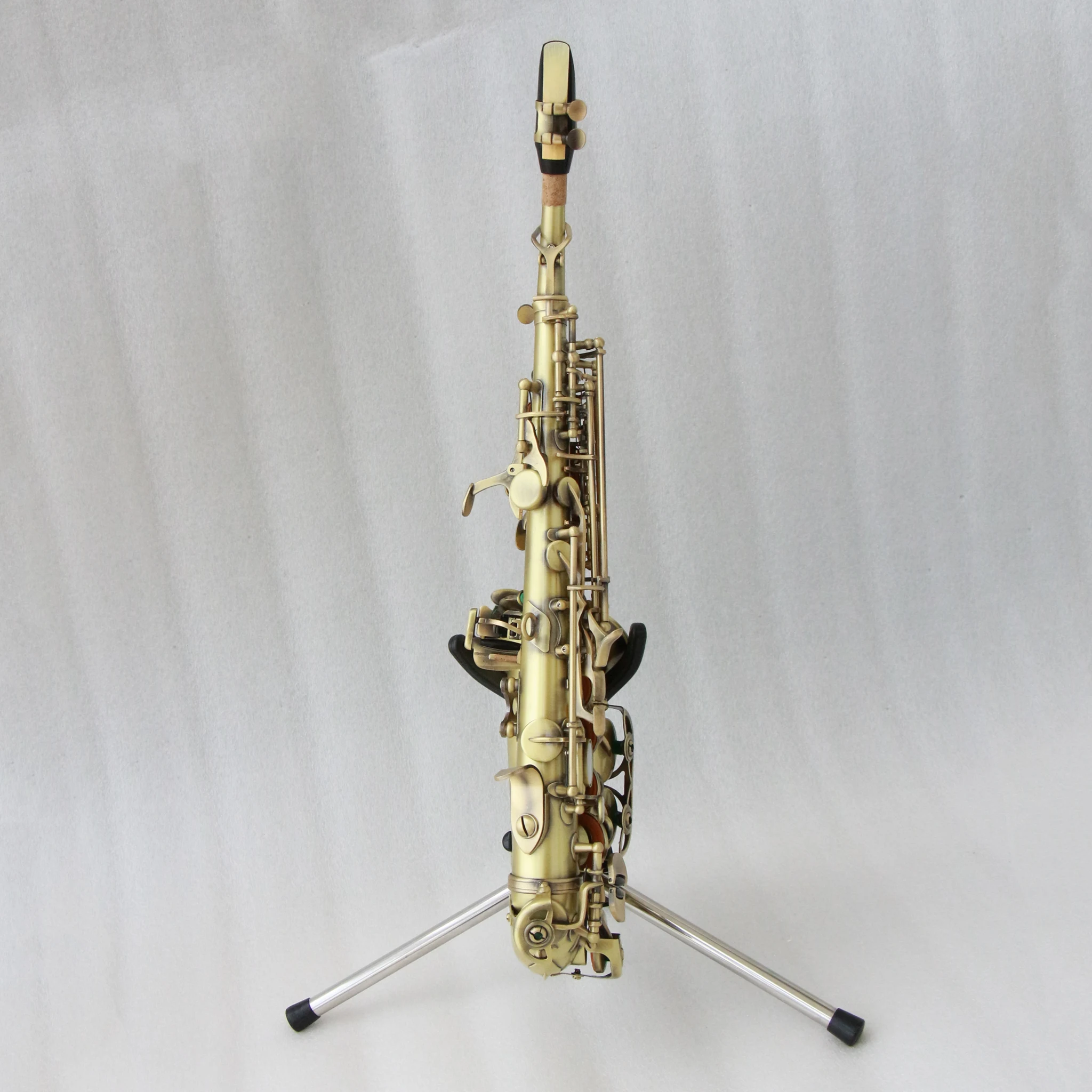 Chinese soprano saxophone for sale good quality saxophone instrument antique color curved soprano saxophone