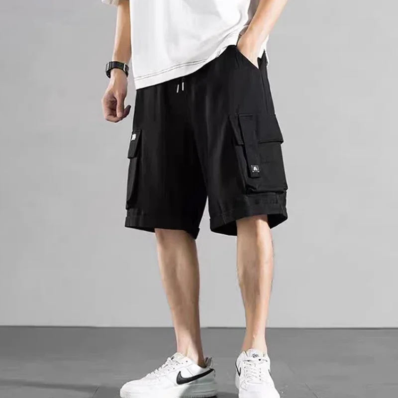 Japanese city boy casual shorts men\'s summer fashion high street cargo pants