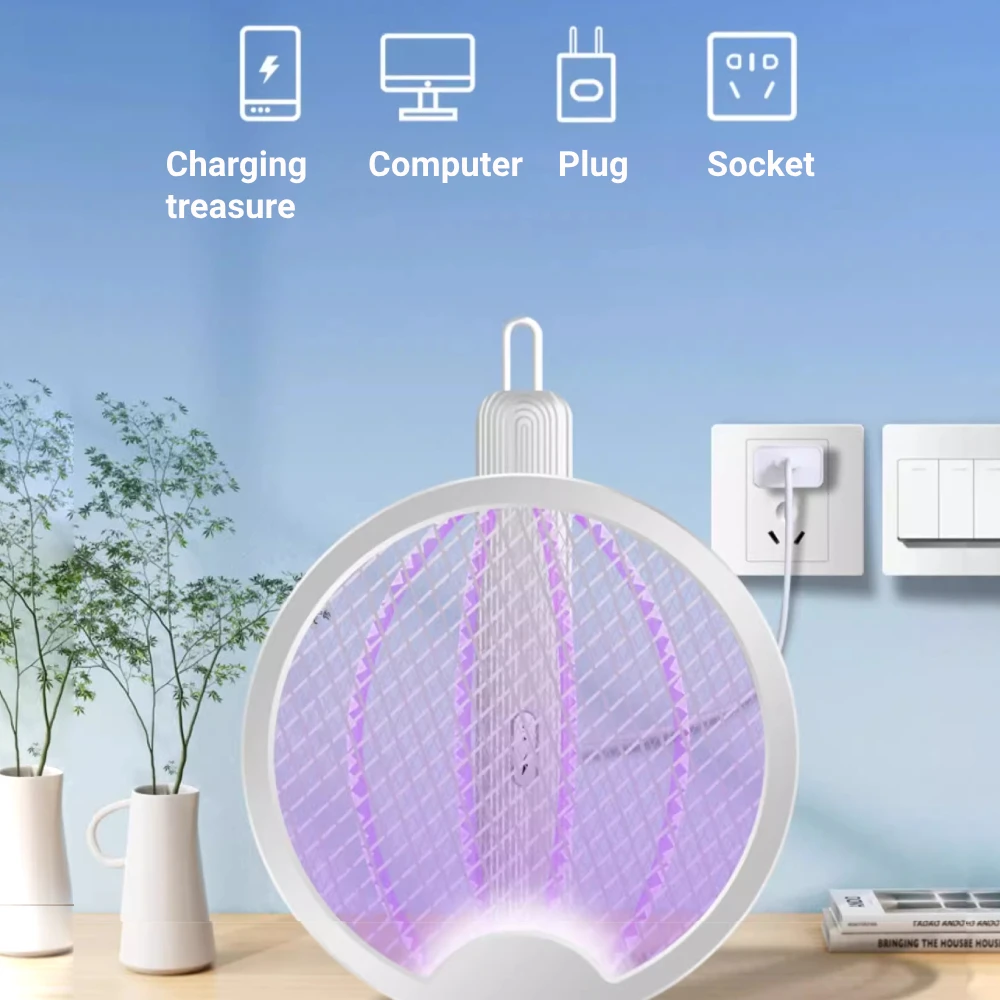 3000 فولت طوي قاتل الماموس الكهربائي القاتل مصباح يده فخ الذباب البعوض منشة مضرب مبيد حشري مع الأشعة فوق البنفسجية ضوء علة صاعق