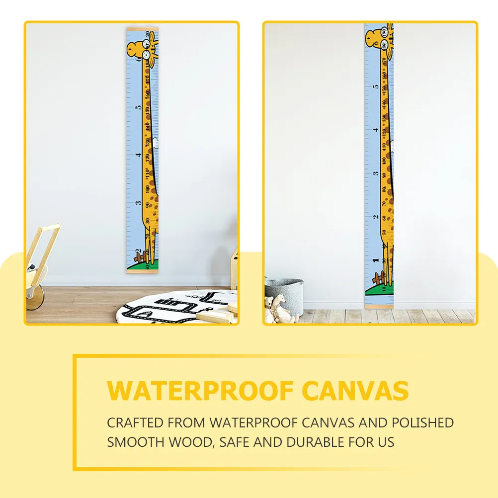 Giraffe Growth Height Chart Wall Ruler – Nursery Room Decoration & Kids Measurement Tool