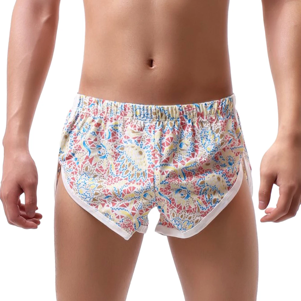 

1Pcs Beach Daily Underwear Man Underpants Lightweight Print Underpants Male Underwear All Seasons Boxer Briefs