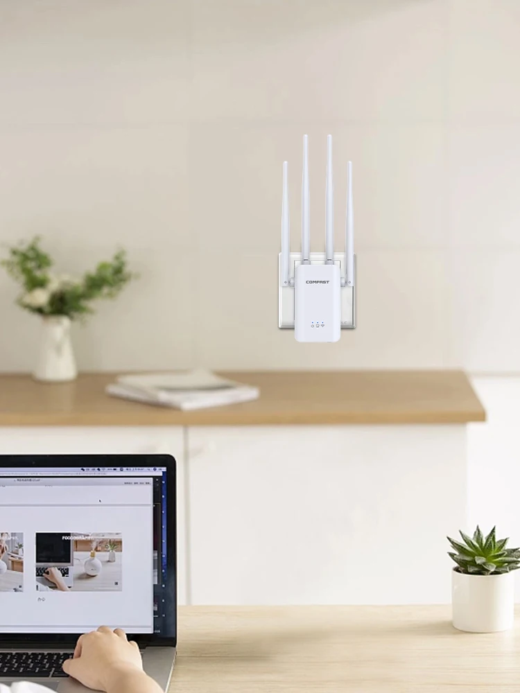 Wzmacniacz sygnału Wi-Fi 6, 300 Mb/s/AX2700, dwuzakresowy, 2,4 GHz/5 GHz, 802.11AX, gigabitowy, bezprzewodowy, zwiększający zasięg. — 2