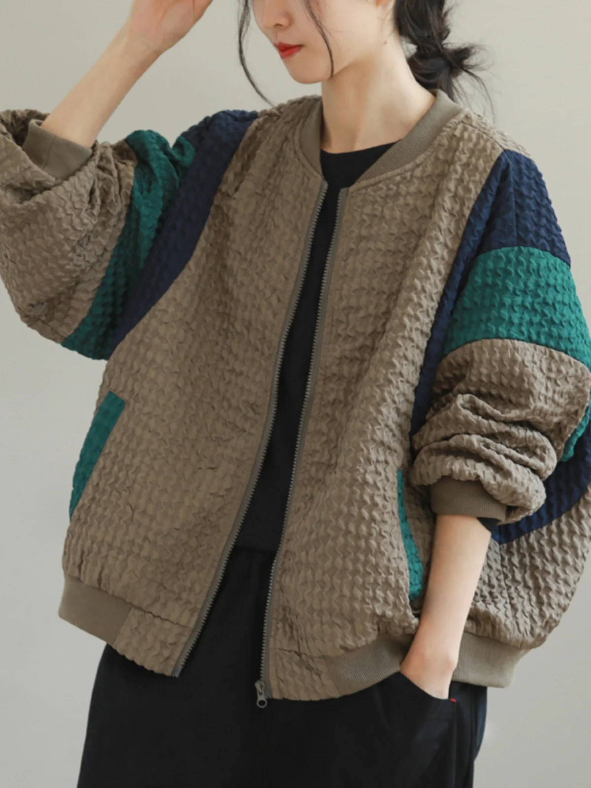 

Художественная женская одежда оверсайз Long Sve Jaet, повседневная цветная блузка, универсальная верхняя одежда большого размера для поездок на работу и груша...