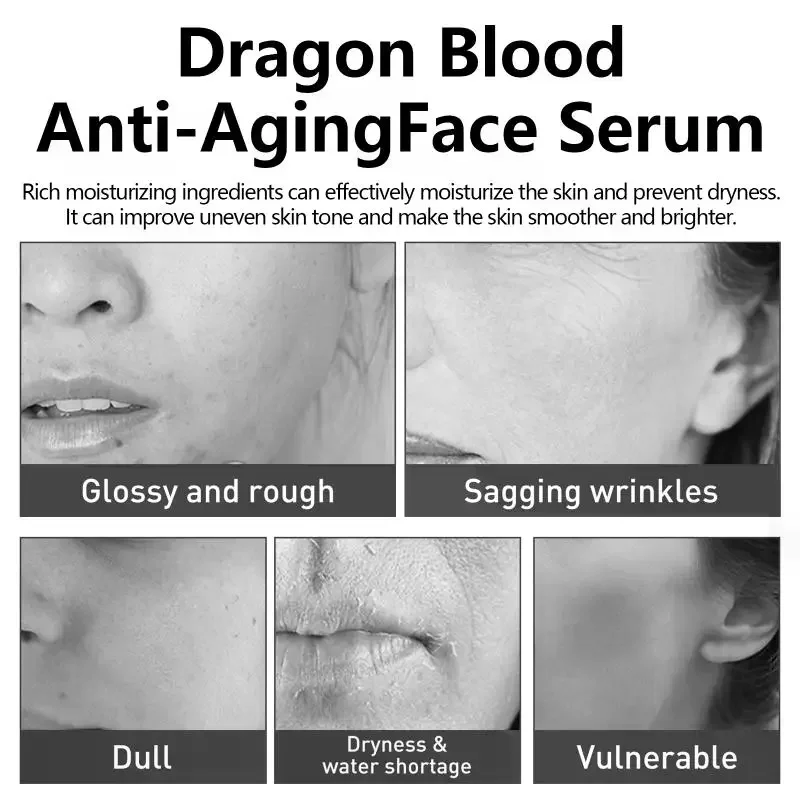 Dragon Blood Cream Wrinkle Removal Anti-aging Facial Serum Fade Fine Line Spots Firming Lifting Whitening Rejuvenation Skin Care