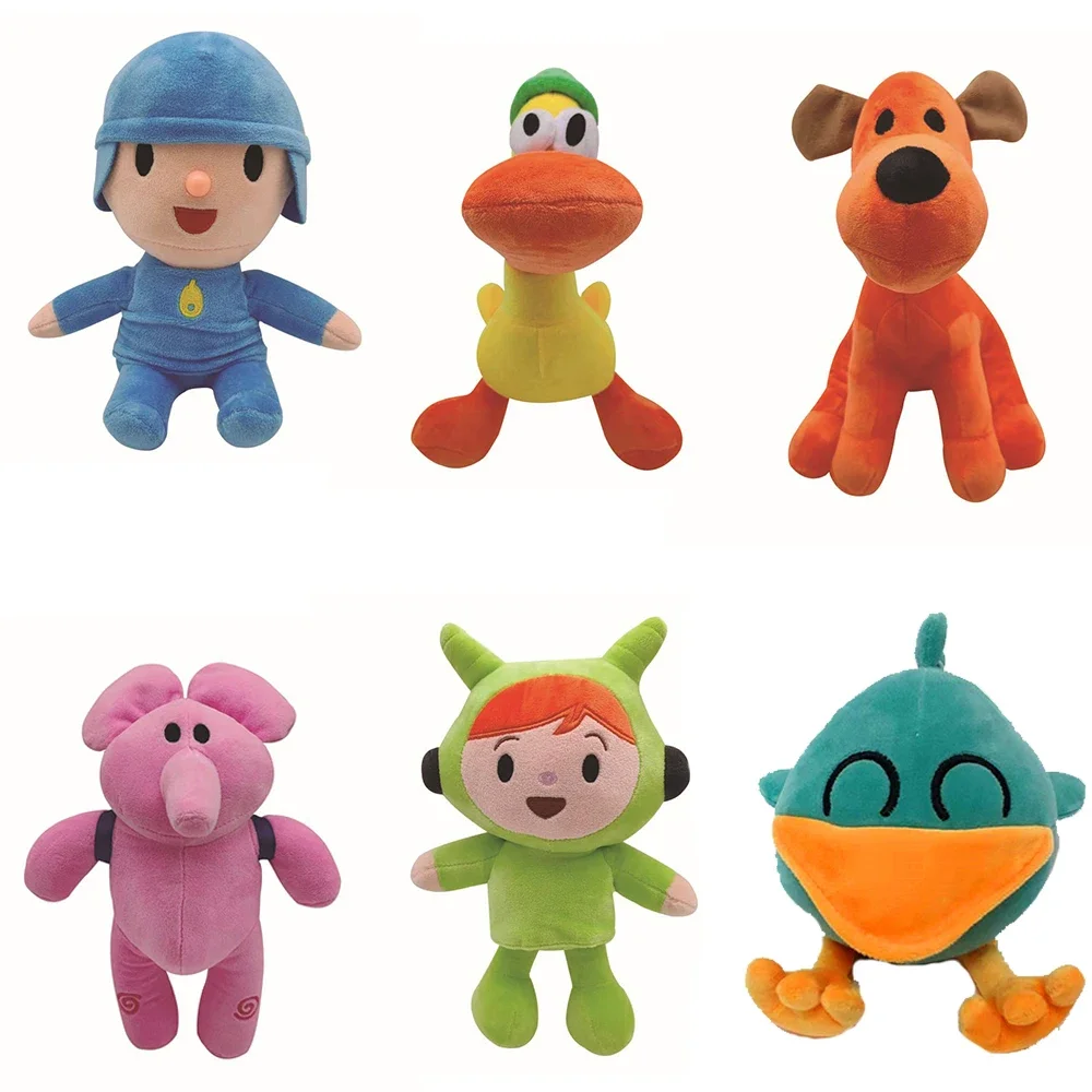 25cm Hot New  Pocoyo Plush Doll Kawaii Little P Youyou Peluche Barto Duck Puppy Lula Ellie Elephant Plush Toys Children's Toys