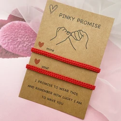 2pcs/set Knots Red String Bracelet for Women Men Lucky Amulet Handmade Rope Bracelets Friendship Couple Wristband Jewelry Gift