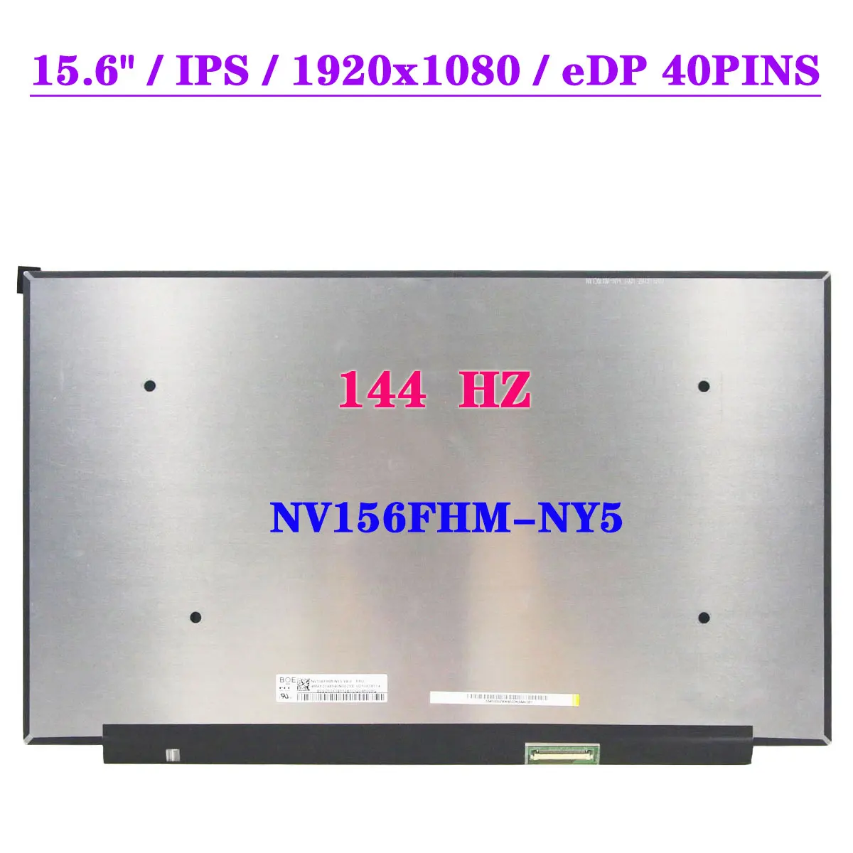 

15,6-дюймовый ЖК-экран для ноутбука NV156FHM-NY5 для Lenovo Legion 7-15IMH05 C7-15 ASUS FX506LI IPS 500 нит 1920x1080 144 Гц игровой 40pin