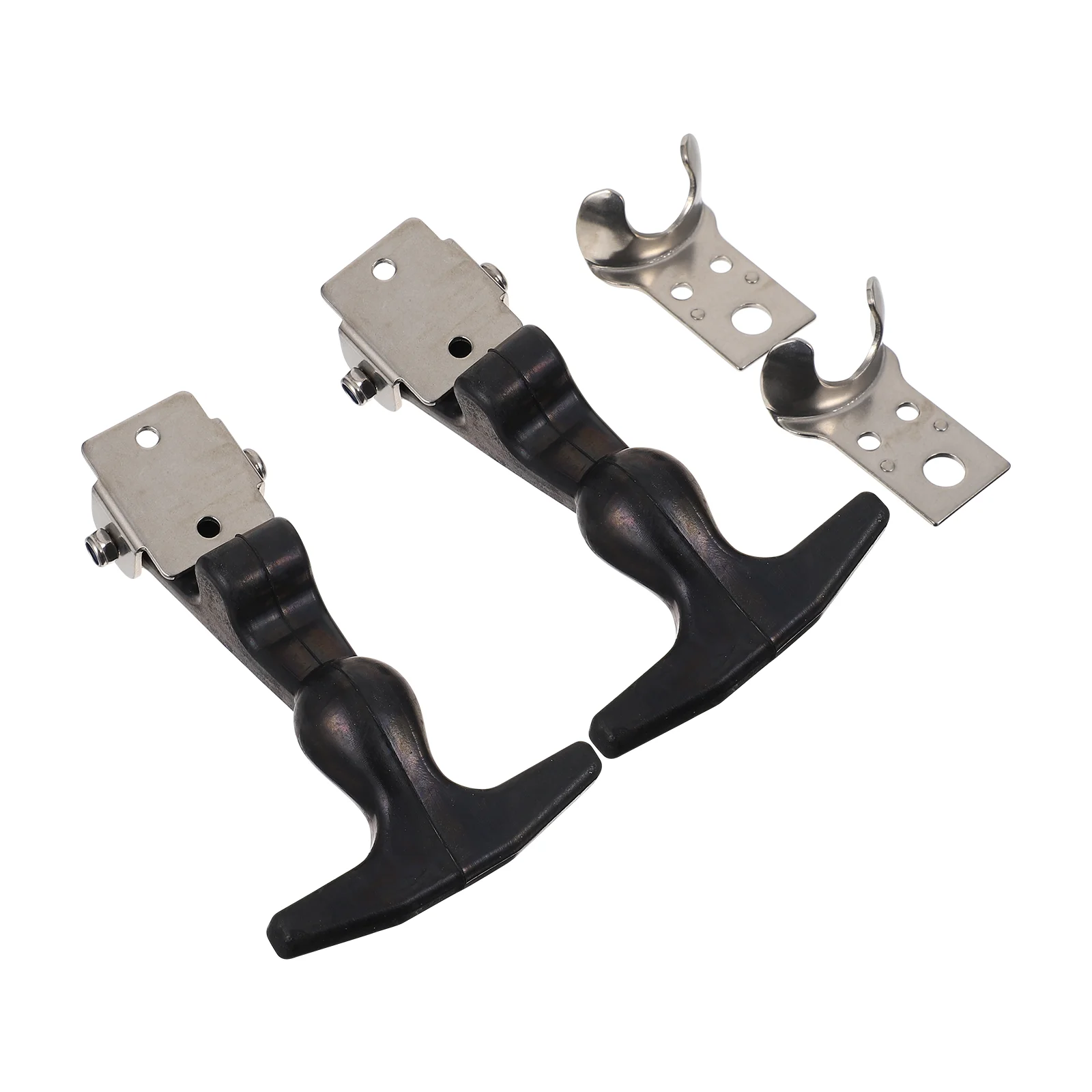 

2Pcs T Handle Draw Latches Rubber Buckle Hood Catch Flexible Elastic Steering Wheel Lock for Vehicle Engine Tool Box Hasp Trucks
