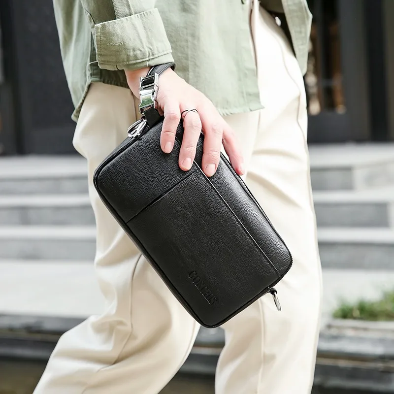 New Style Hand-Held Men's Bag - Trendy Large-Capacity Waterproof Shoulder Bag Casual And Versatile Cross-Body Bag сумка