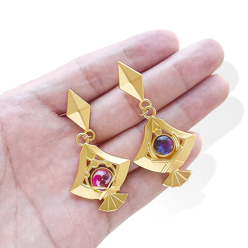 Game Earrings Cartoon Figure Yae Miko Sumeru Kaveh Same Earrings Cosplay Props Earring Jewelry For Woman Accessories Gifts