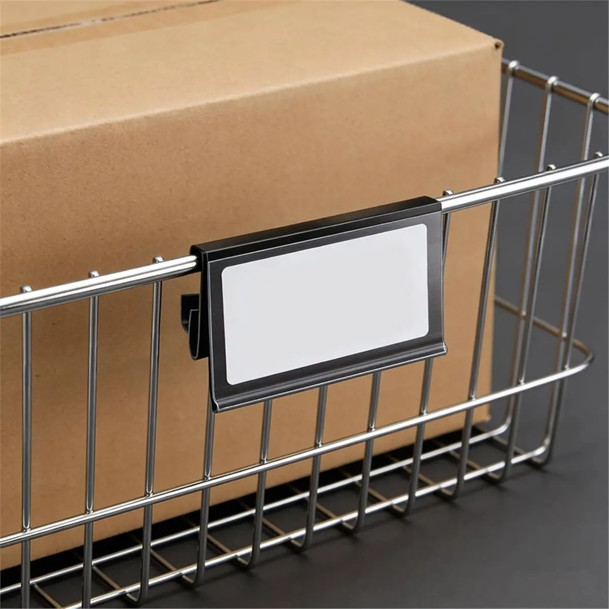 2026 Trend 100 Pcs Wire Shelf Label Holders for Metro 1-1/4in Shelves, Wire Rack Label Holder 3 L X 1.25 H Price Tag Shelf Clip