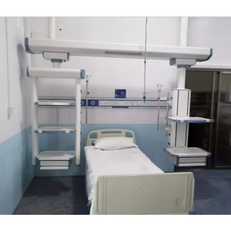 Sliding ICU Ceiling Bridge, Lateral Movement Medical Pendant with Pneumatic Braking System