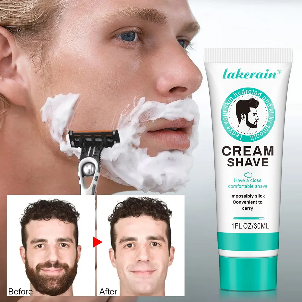 lakerain Shave Cream Shave Gel Smooth Prevent Cuts and Shaving Cream For Men Beard Shaving Cream Grooming Accessories