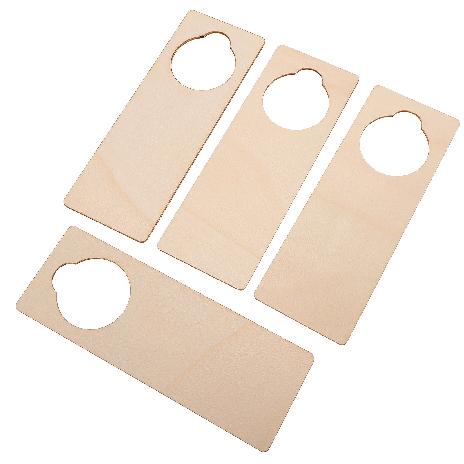

10pcs Door Hanging Wood Plaque Doorknob Sign Blank Wooden Pendant Home Decoration DIY Craft Sewing Tools Practical Pendulum