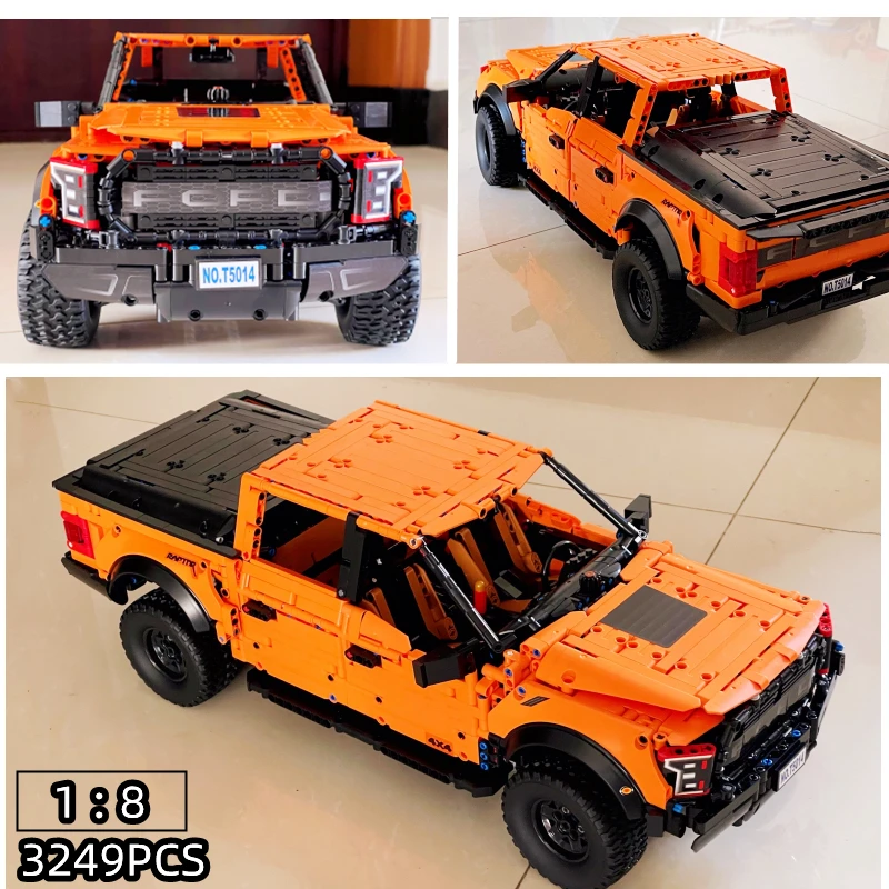 IN STOCK MOC Off-Road Vehicle FordF 150 Raptor 3249pcs Pickup SUV Technology Compatible 42126 Building Assemble Blocks Bricks