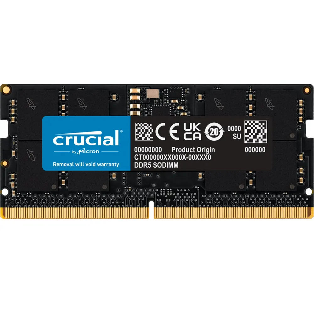 Crucial Memoria RAM DDR5 16GB 8GB 32GB DDR5 4800 5600MHz PC5-38400 44800 Laptop Memory Non-ECC 262Pin SODIMM For Intel&AMD RAMs